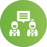 Discuss Creative Icon Design vector