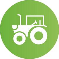 diseño de icono creativo de tractor vector