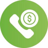 Phone Call Creative Icon Design vector