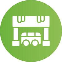 diseño de icono creativo de parada de autobús vector