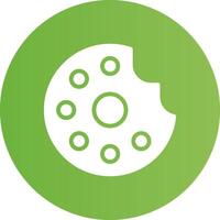 Glyph Circle light green Gradient vector