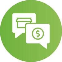 Money Talk Creative Icon Design vector