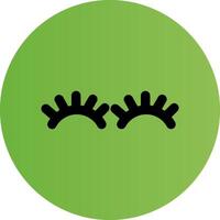 glifo circulo ligero verde degradado vector