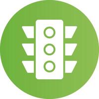 Glyph Circle light green Gradient vector