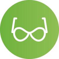 Glyph Circle light green Gradient vector
