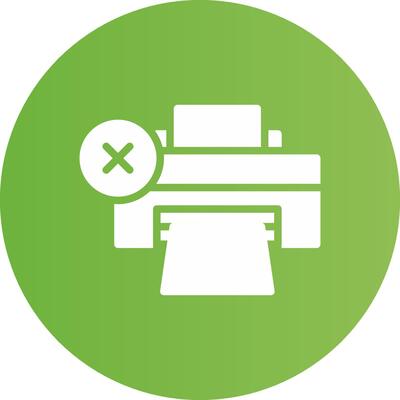 Printer Error Creative Icon Design