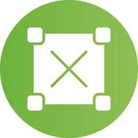 Glyph Circle light green Gradient vector