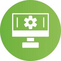 Setting Creative Icon Design vector