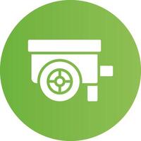 Glyph Circle light green Gradient vector
