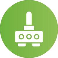 Glyph Circle light green Gradient vector