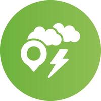 Storm Location Creative Icon Design vector