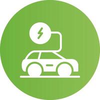 Electronic Car Creative Icon Design vector