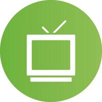 Glyph Circle light green Gradient vector