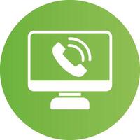 Phone Call Creative Icon Design vector