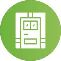 diseño de icono creativo de la puerta de la habitación vector