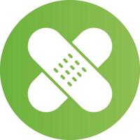 Glyph Circle light green Gradient vector