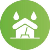 Water Damage Cleaning Creative Icon Design vector