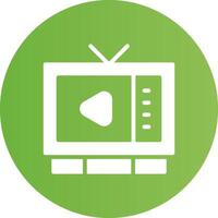Watching TV Creative Icon Design vector