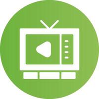 Watching TV Creative Icon Design vector