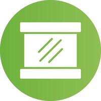 Glyph Circle light green Gradient vector