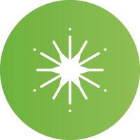 Glyph Circle light green Gradient vector