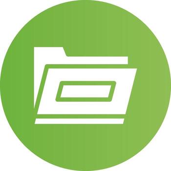 diseño de icono creativo de carpeta vector