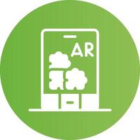 Ar Puzzle Creative Icon Design vector