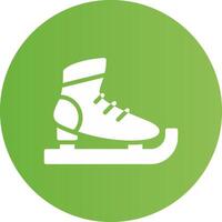 diseño de icono creativo de patines de hielo vector