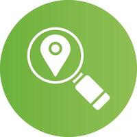 Glyph Circle light green Gradient vector