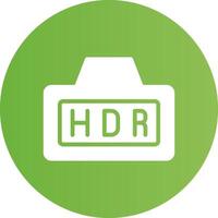 Hdr Creative Icon Design vector