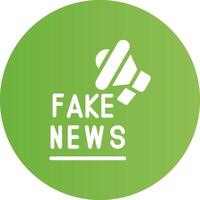 Fake News Creative Icon Design vector