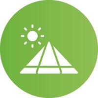 Pyramid Creative Icon Design vector