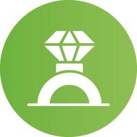 Wedding Ring Creative Icon Design vector