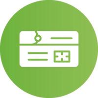 Glyph Circle light green Gradient vector