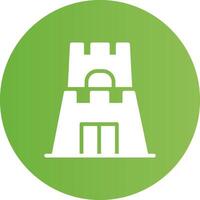 Castle Toy Creative Icon Design vector