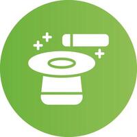 Glyph Circle light green Gradient vector