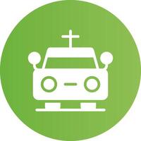 Hearse Creative Icon Design vector