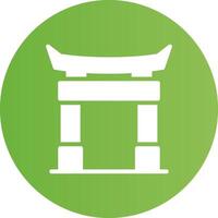 Torii Gate Creative Icon Design vector