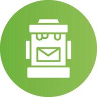 Postbox Creative Icon Design vector