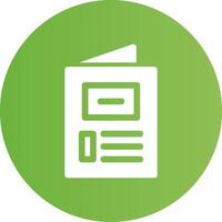 Brochure Creative Icon Design vector
