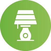 Table Lamp Creative Icon Design vector