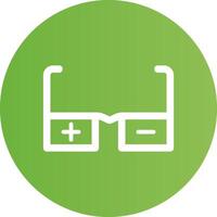 Glasses Prescription Creative Icon Design vector