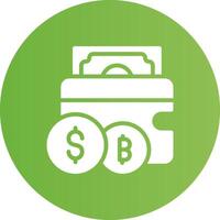 Cryptowallet Creative Icon Design vector