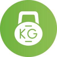 Kettlebell Creative Icon Design vector