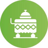 Food Cart Creative Icon Design vector