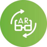 Ar Glasses Creative Icon Design vector