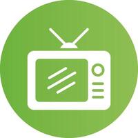 Glyph Circle light green Gradient vector
