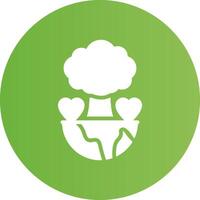 Save Planet Creative Icon Design vector