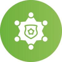 Sheriff Badge Creative Icon Design vector