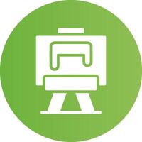 Glyph Circle light green Gradient vector